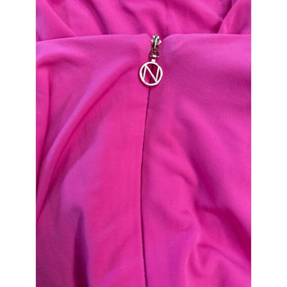 Nookie Dress Womens Small Neon Pink Envy Mini Long Sleeve Ruched Party Australia - Picture 4 of 10